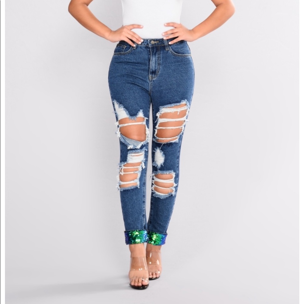 Fashion Nova Mermaid Jeans